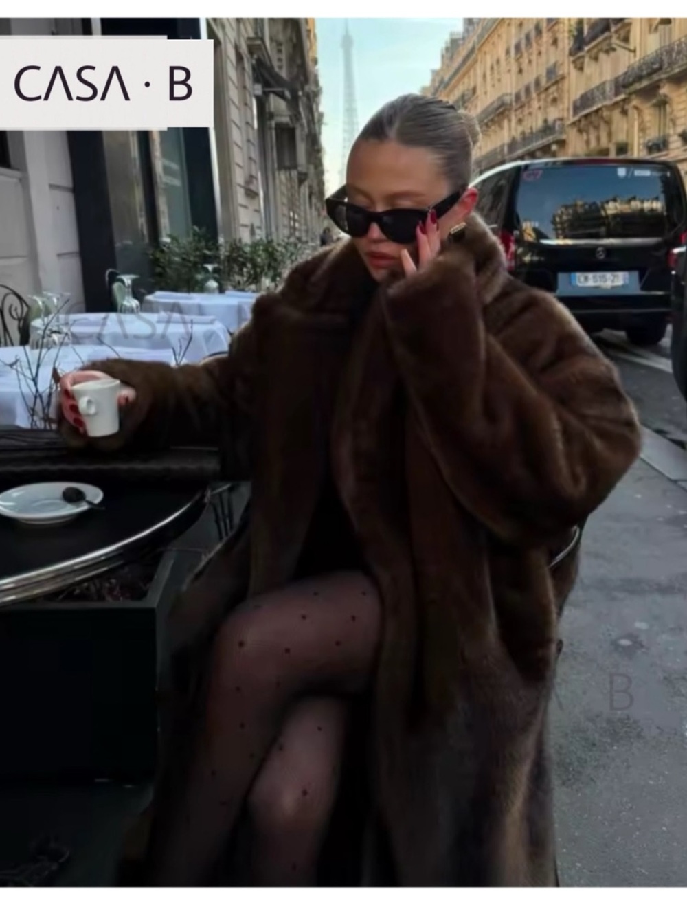 NEW💫 to CASA B | The Juliette Luxe Brown Long Faux Fur Coat